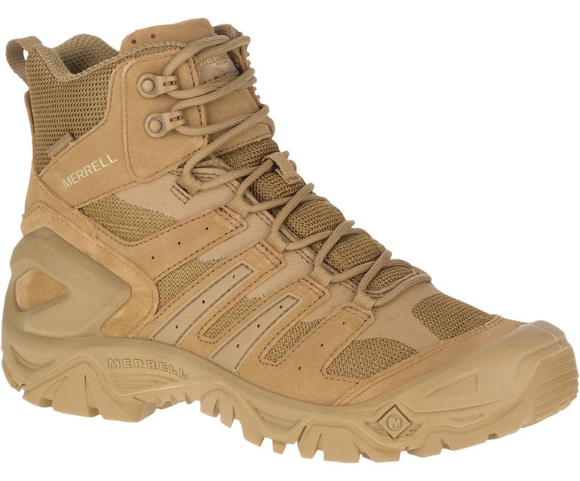 Buty Merrell Strongfield Tactical 6" Wasserdicht - Buty Robocze Damskie Merrell - Ciemny Khaki [BRZS